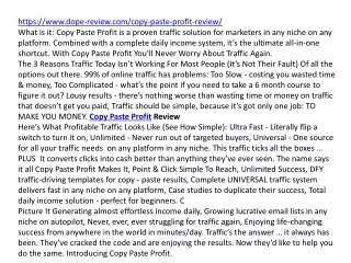 https www dope review com copy paste profit
