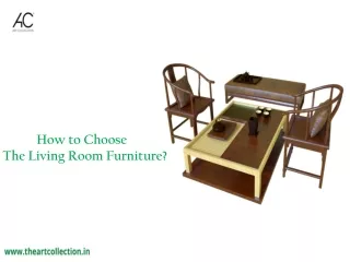 How to Choose The Living Room Furniture?
