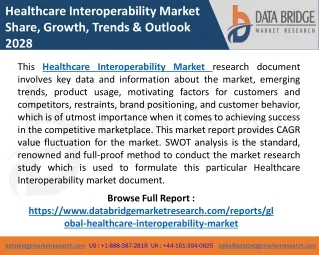 healthcare interoperability market share growth