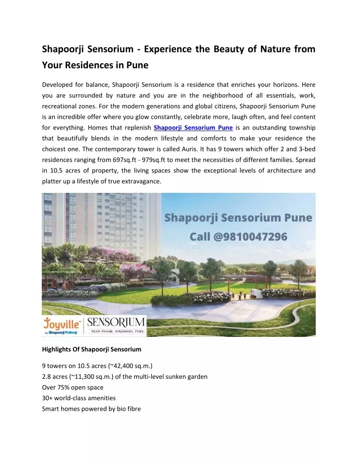 shapoorji sensorium experience the beauty