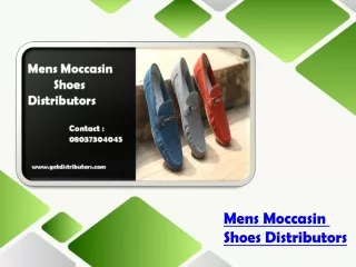 mens moccasin shoes distributors