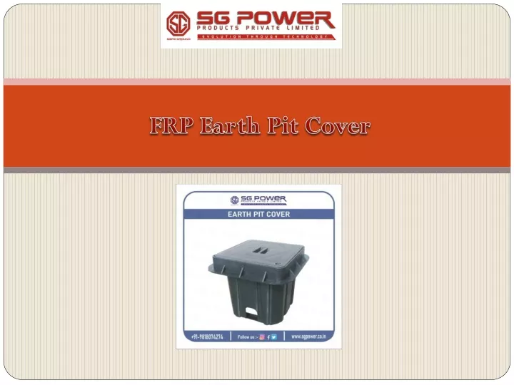 frp earth pit cover