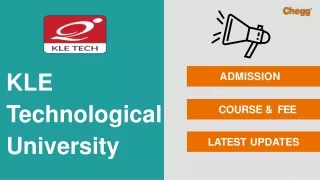 KLE Technological University - [KLE], Hubballi