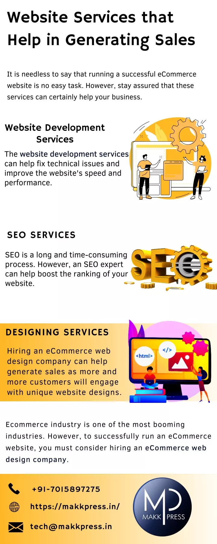 website services that help in generating sales