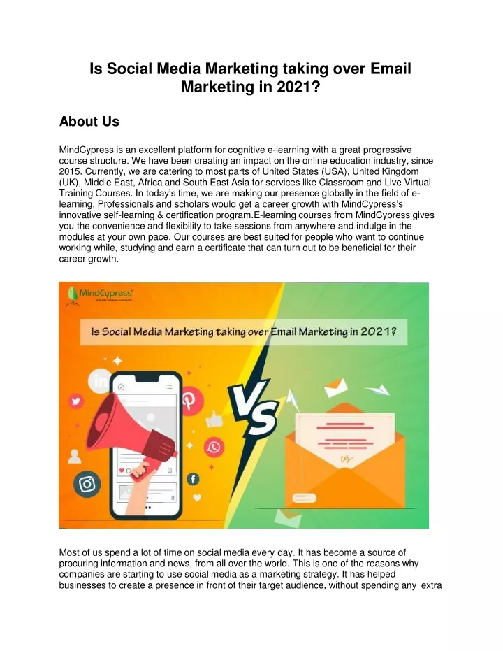 is social media marketing taking over email