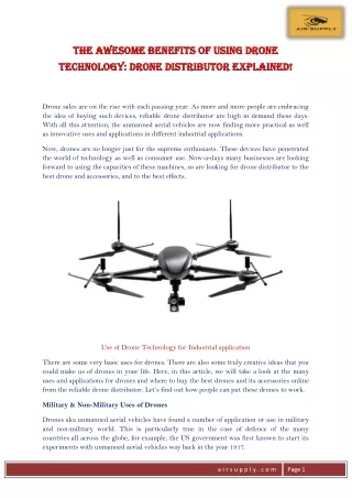 the awesome benefits of using drone the awesome