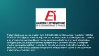 anatech electronics inc is a privately held