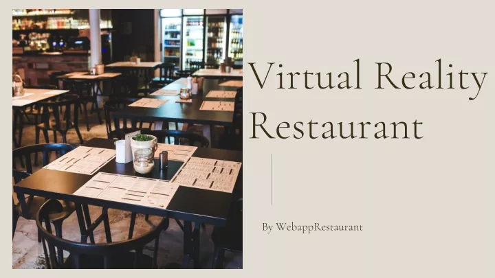 virtual reality restaurant