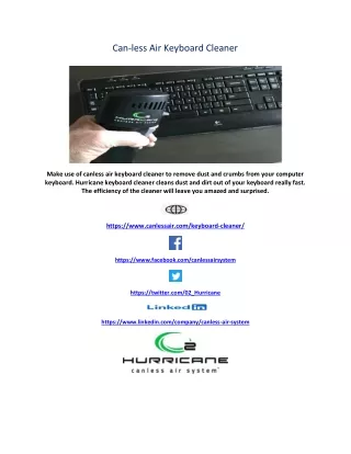 can less air keyboard cleaner