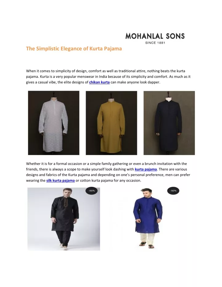 the simplistic elegance of kurta pajama