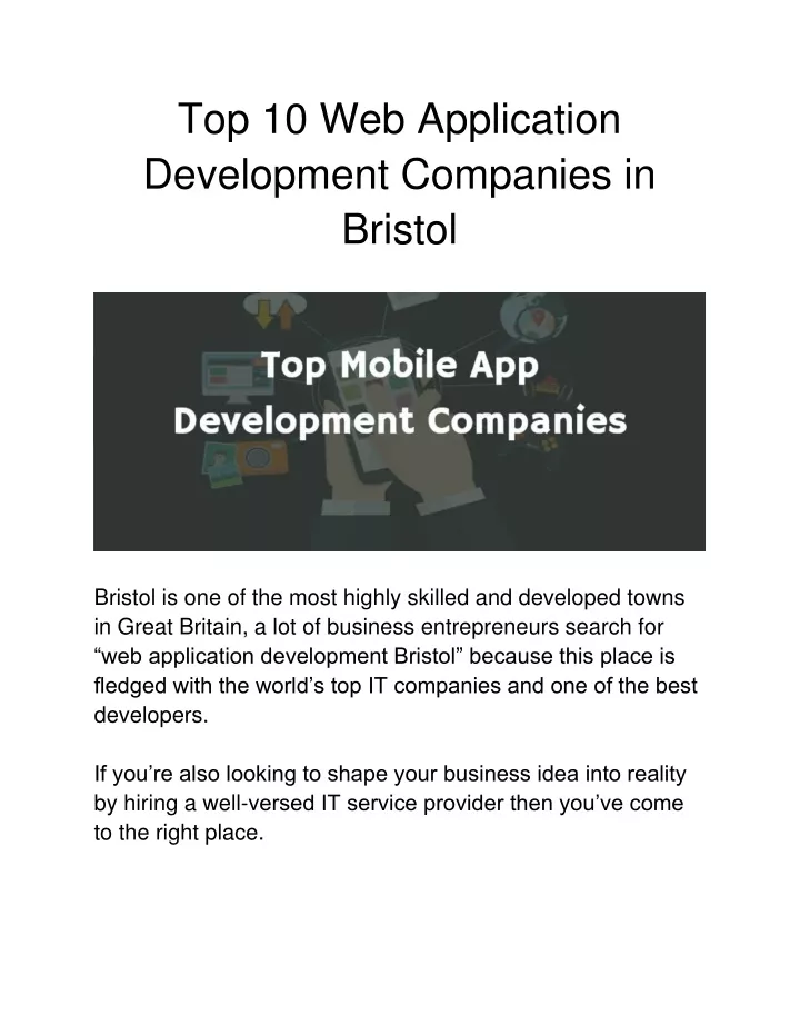 top 10 web application development companies