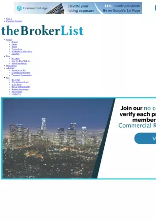 Commercial broker