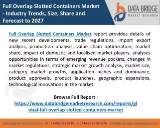 full overlap slotted containers market industry