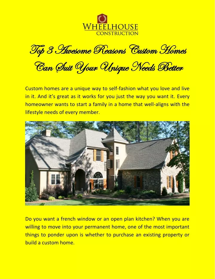 top top 3 3 awesome reasons custom homes awesome