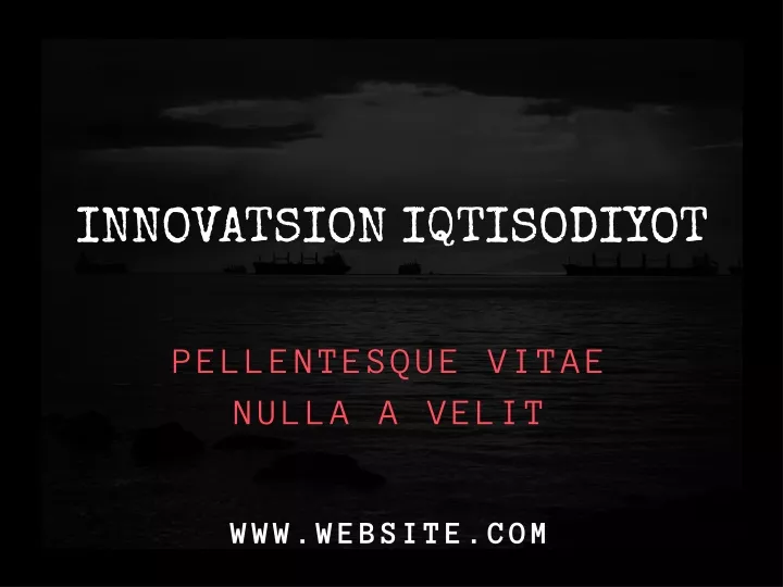 innovatsion iqtisodiyot