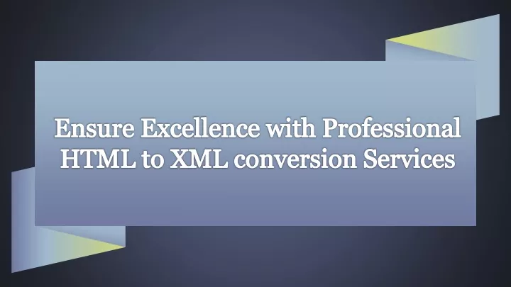 ensure excellence with professional html