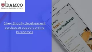 3 key shopify development services to support