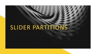 slider partitions