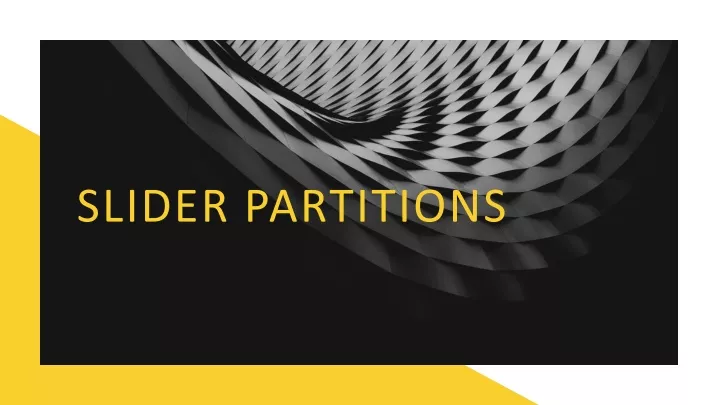 slider partitions