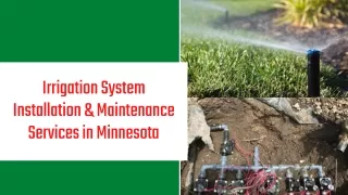Irrigation System Installation & Maintenance Services in Minnesota