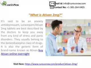 What is Ativan 2mg