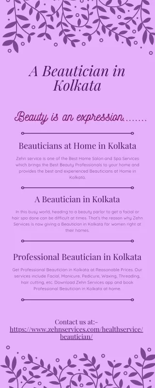 A Beautician in Kolkata