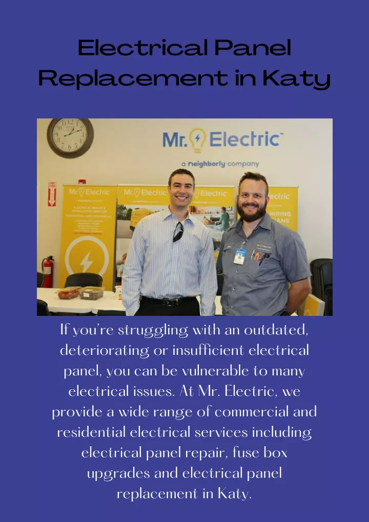 electrical panel replacement in katy