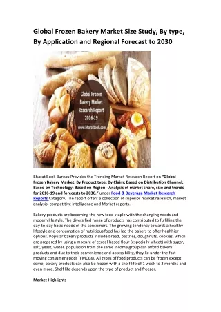 global frozen bakery market size study by type