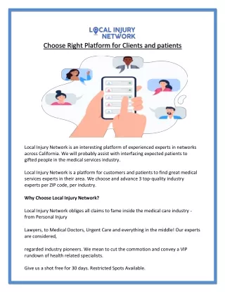 Choose Right Platform for Clients and patients