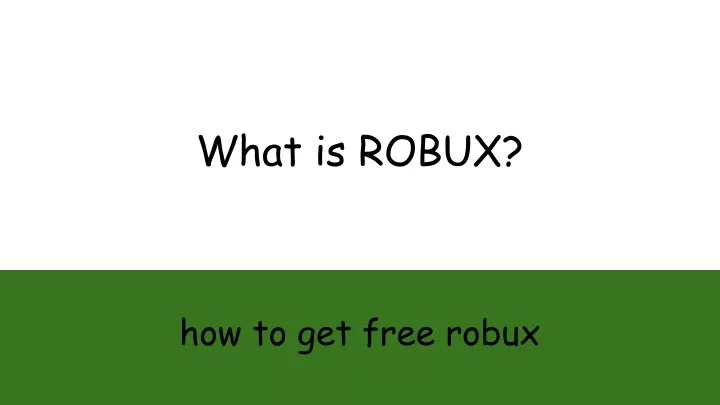 what is robux