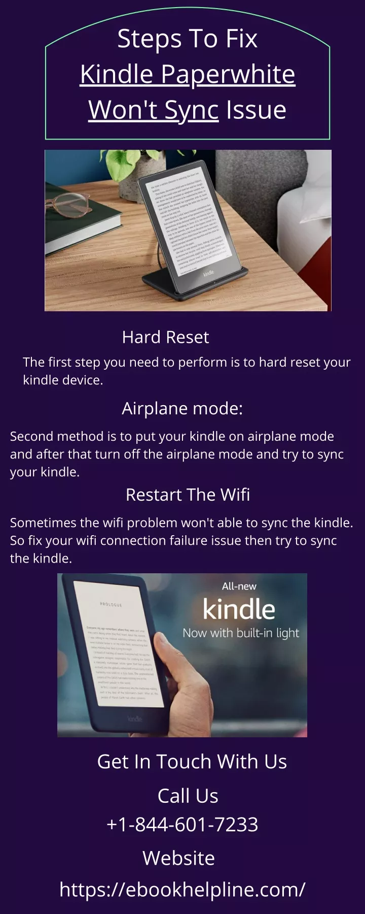 steps to fix kindle paperwhite won t sync issue