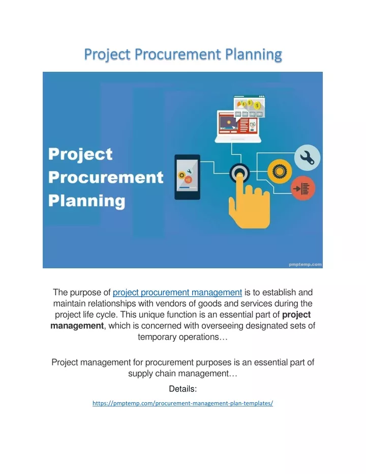 the purpose of project procurement management
