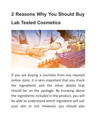 2 reasons why you should buy