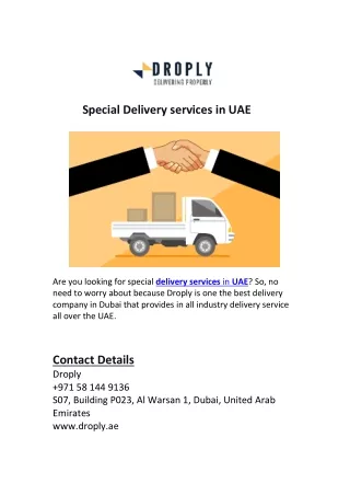Delivery services UAE