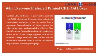 why everyone preferred printed cbd oil boxes