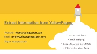 extract information from yellowpages
