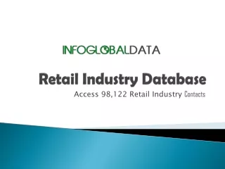 Retail Industry Database | Retail Industry Mailing List