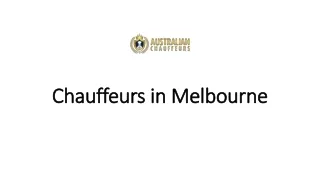 c hauffeurs in melbourne