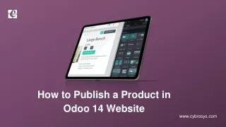 How to publish a product in odoo14 website