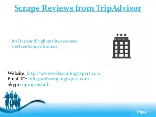 scrape reviews from tripadvisor