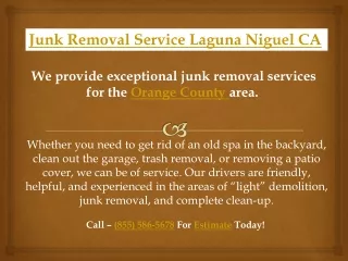 junk removal service laguna niguel ca