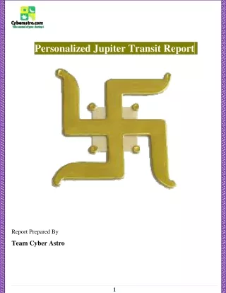 Jupiter Transit Report