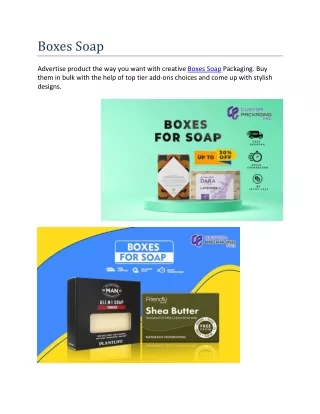 boxes soap
