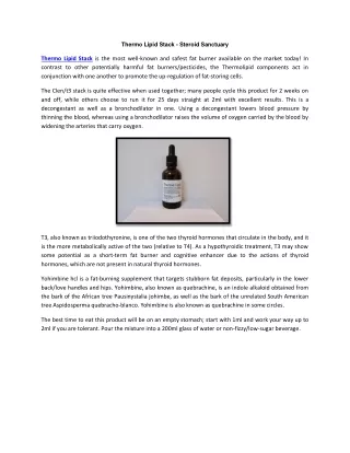 Thermo Lipid Stack