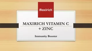 maxirich vitamin c zinc