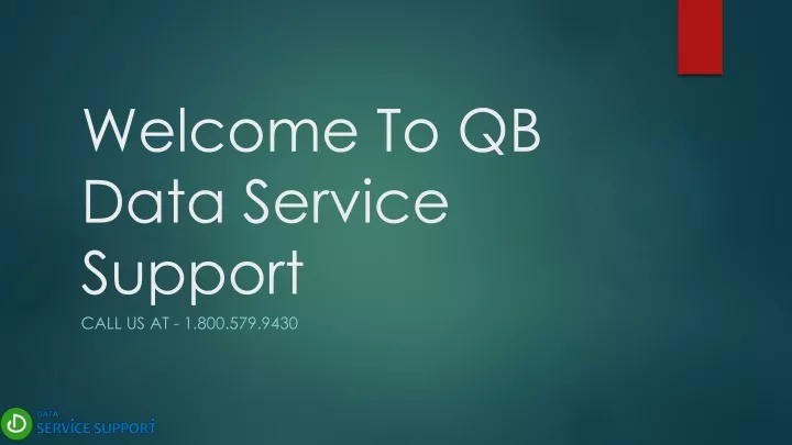 welcome to qb data service support