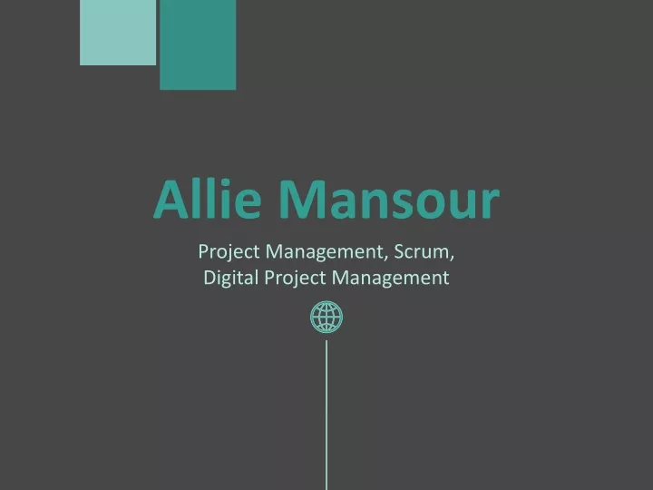 allie mansour project management scrum digital