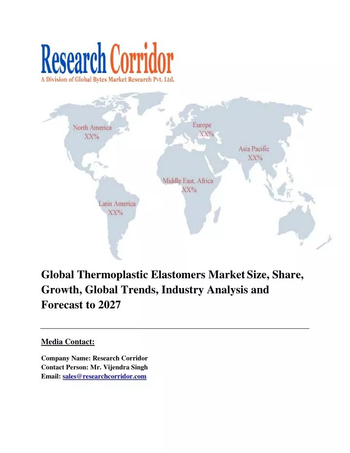 global thermoplastic elastomers market size share