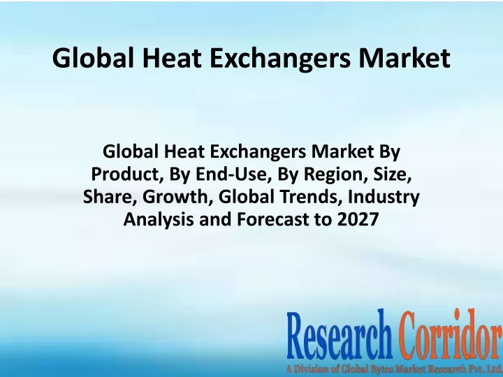 global heat exchangers market