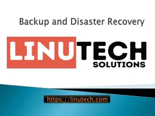 Backup and Disaster Recovery - linutech.com
